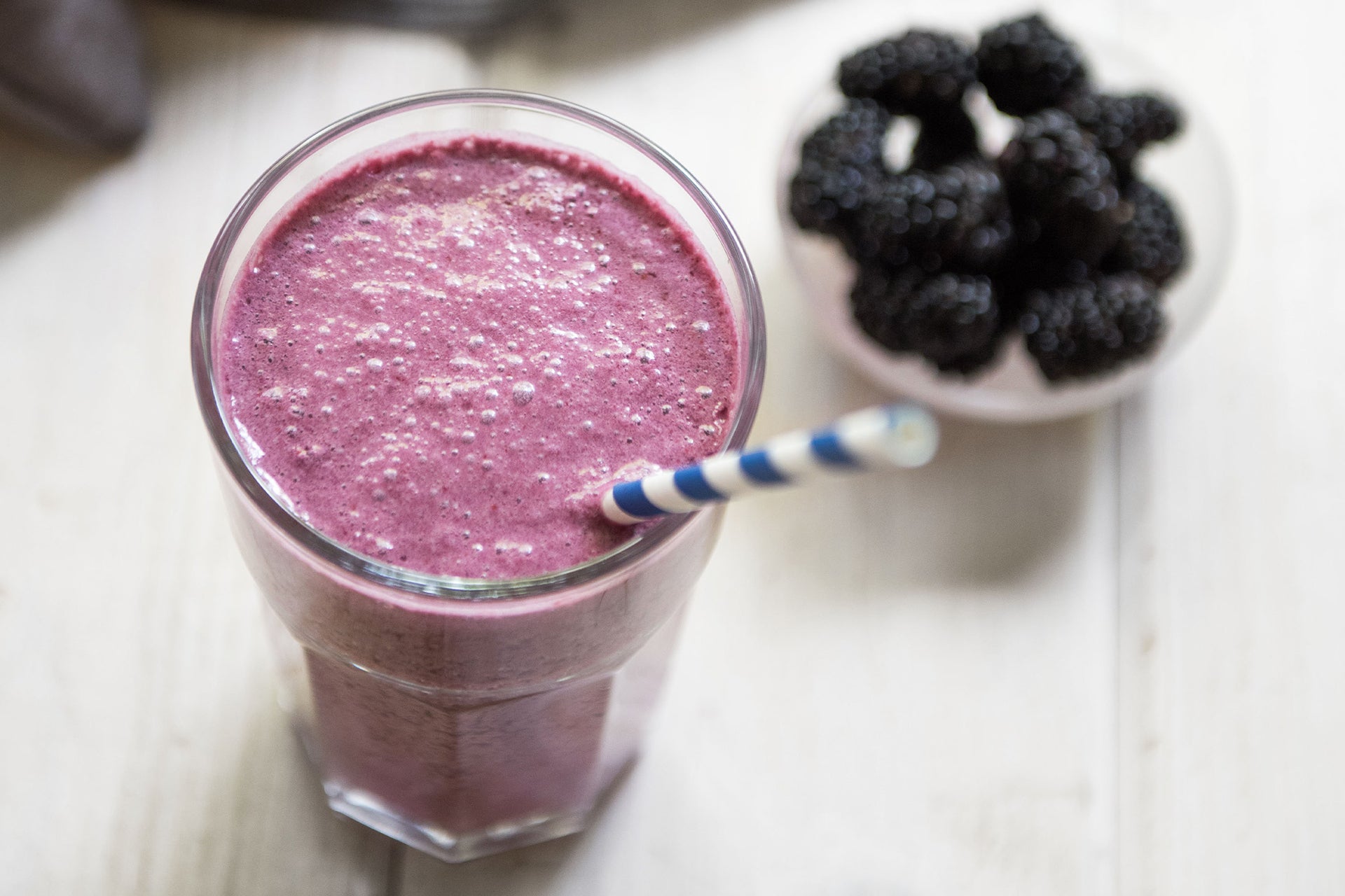 Blackberry Almond Protein Shake Blackberry Almond Protein Shake