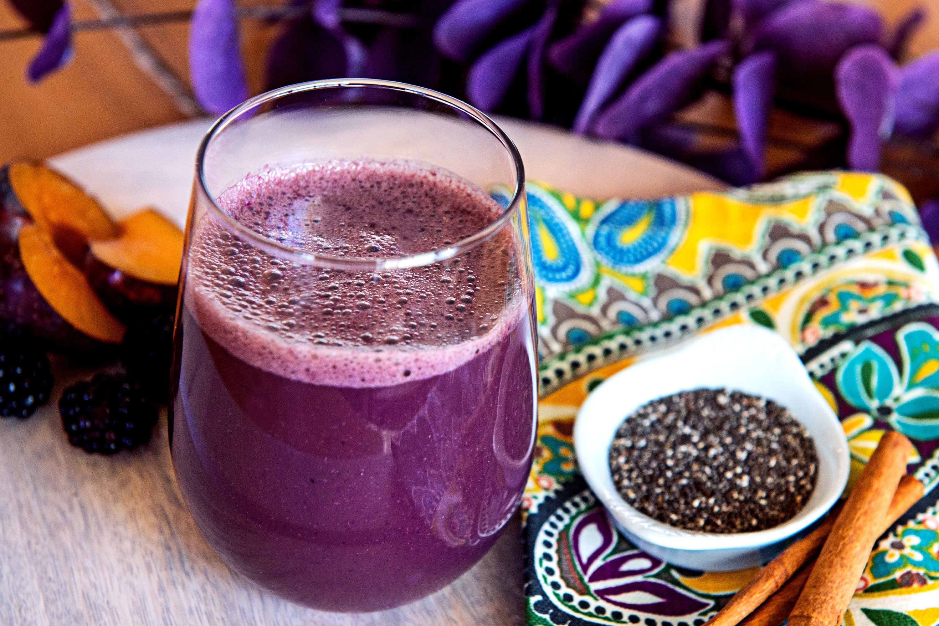 Plum Chia Seed Smoothie Plum Chia Seed Smoothie