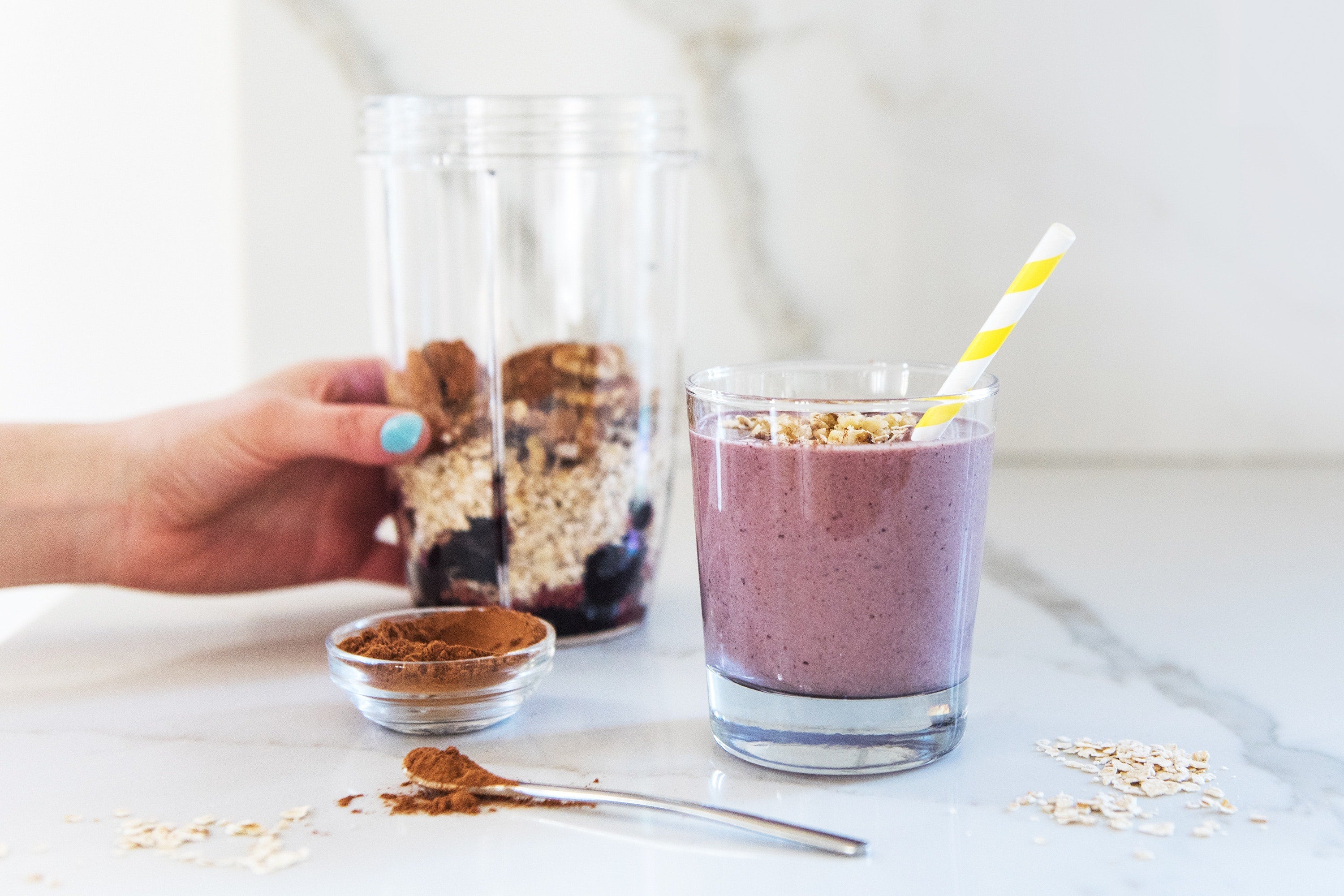 Cherry and Oats Bedtime Smoothie Cherry and Oats Bedtime Smoothie