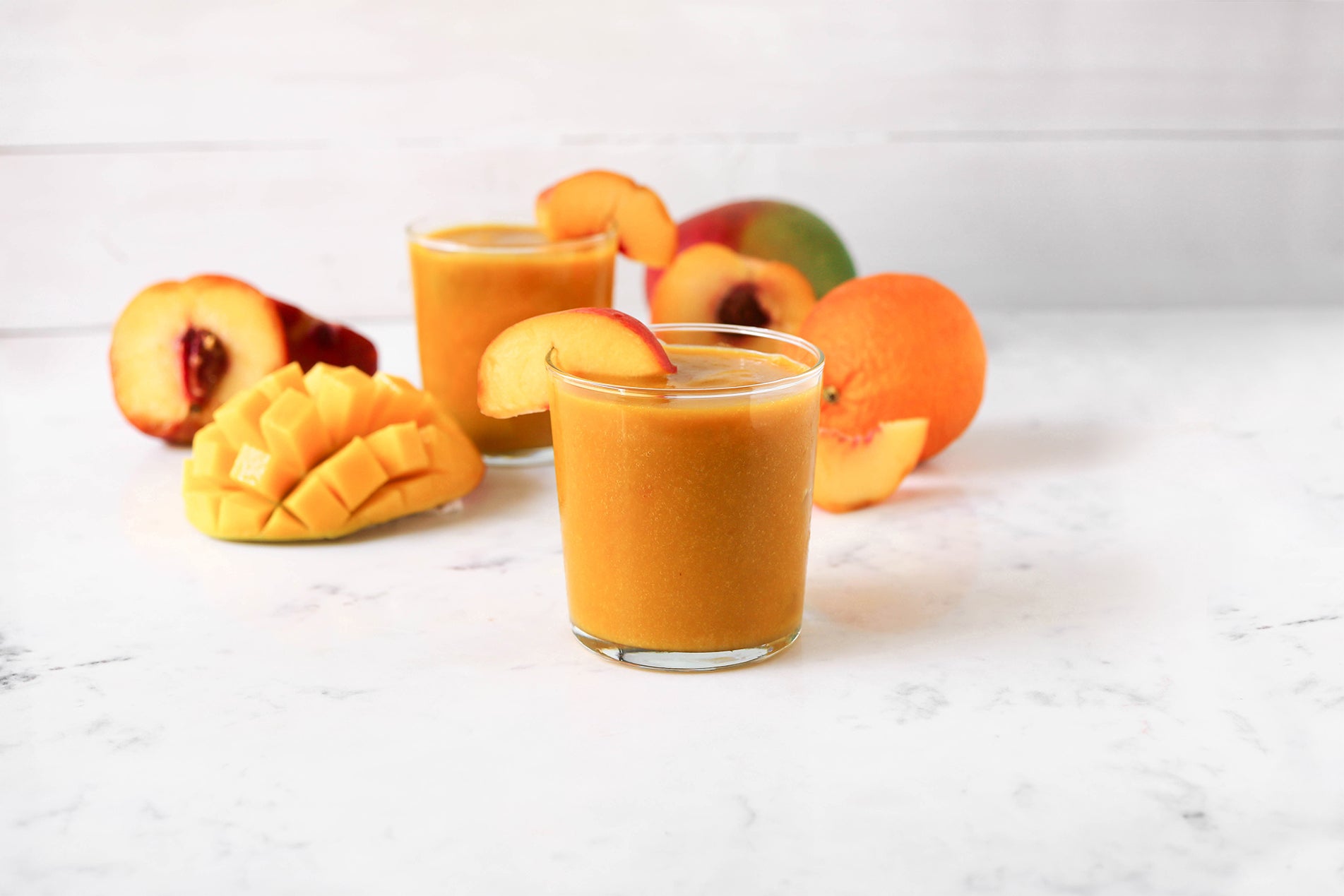 Zingy Orange Peach Mango Smoothie