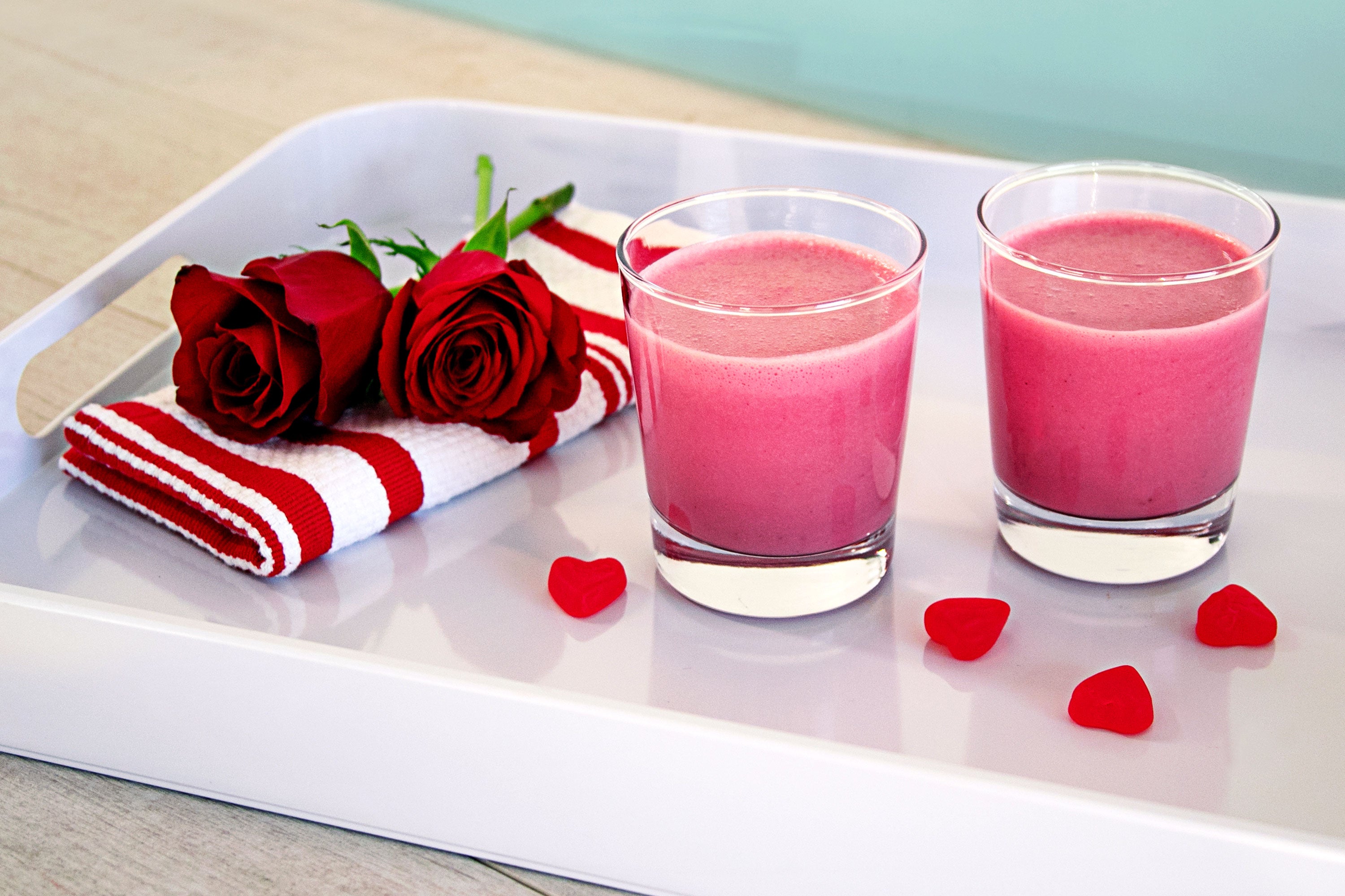 Pink Valentine's Day Smoothie