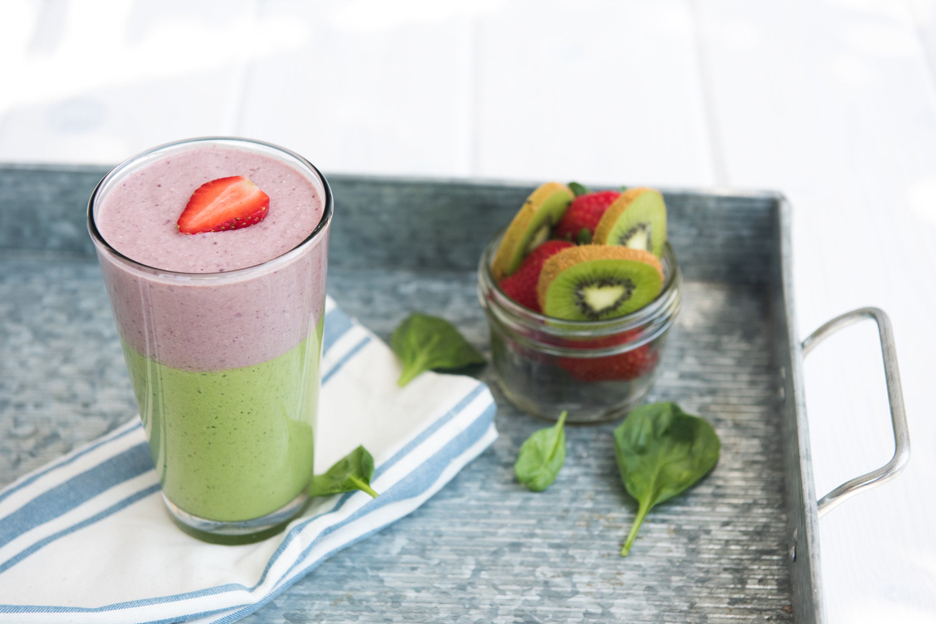 Berry Green Layered Smoothie